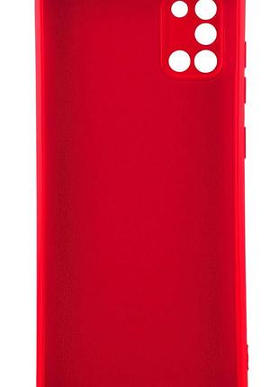 Чохол silicone case box для samsung galaxy a31 / a315 бампер із мікрофіброю червоний 2