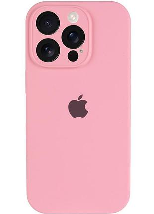 Чехол silicone case full camera protective (aa) для apple iphone 13 pro max (6.7") розовый / light pink 2