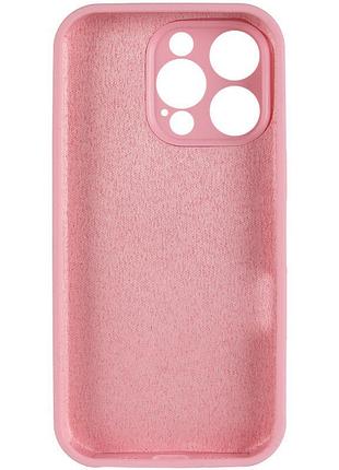 Чехол silicone case full camera protective (aa) для apple iphone 13 pro max (6.7") розовый / light pink 3