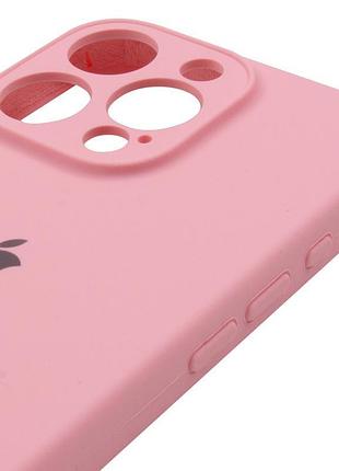 Чехол silicone case full camera protective (aa) для apple iphone 13 pro max (6.7") розовый / light pink 4