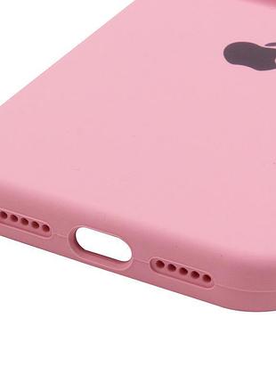 Чехол silicone case full camera protective (aa) для apple iphone 13 pro max (6.7") розовый / light pink 5