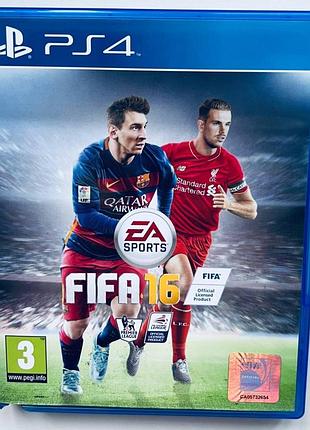 Fifa 16, б/в, російська версія - диск для playstation 4