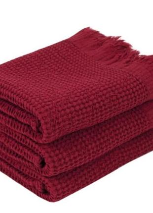 Набор полотенец lotus home - rius red красный 30*50 (3 шт.)