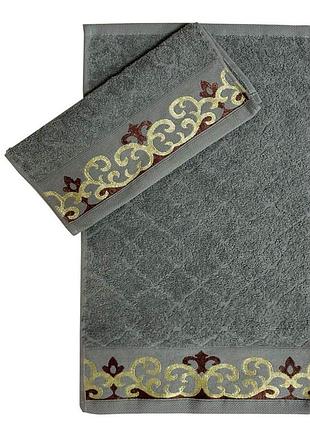 Рушник parisa home - j-223 сірий 30*50