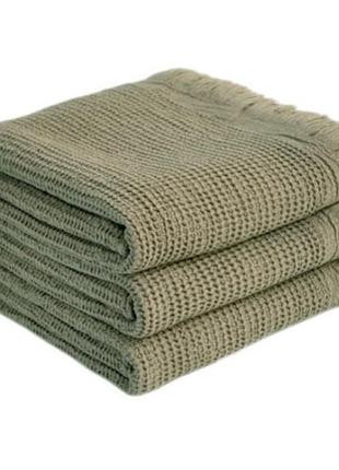 Набір рушників lotus home — rius olive оливковий 30*50 (3 шт.)