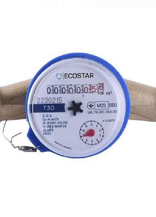 Счетчик холодной воды dn15 1/2 l110 e-c 2,5 (без штуцеров) тм ecostar
