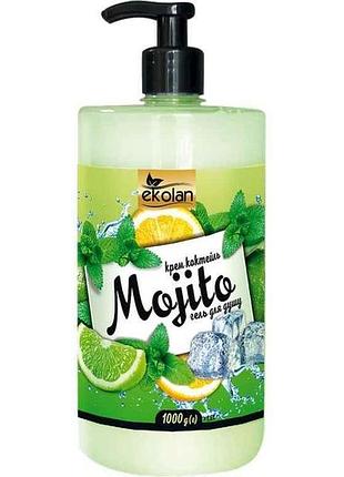 Гель-крем для душа 1л коктейль mojito тм ekolan