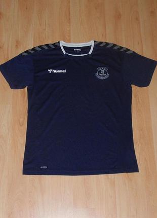 Футбольная футболка hummel beecool dry training jersey 21-22 fc everton/фк эвертон original m-l nike football