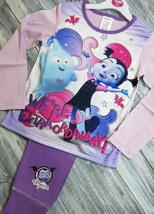 Хлопкова піжама disney vampirina на дівчинку 110см, 116см, 128см.2 фото