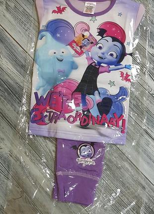 Хлопкова піжама disney vampirina на дівчинку 110см, 116см, 128см.3 фото