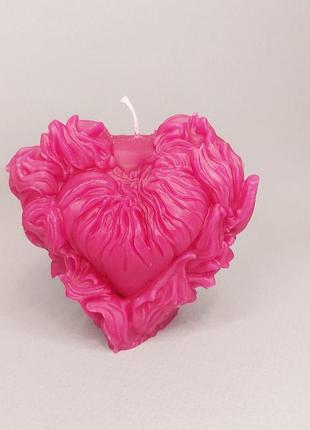 Свеча "горячее сердце", 7,5х8см 5