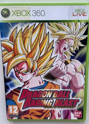 Dragon ball raging blast, б/у, английская версия - диск для xbox 360