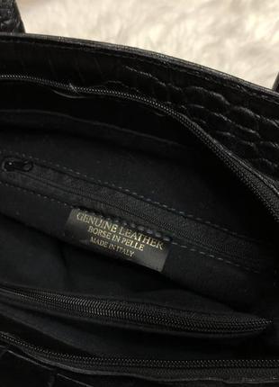 Шикарная кожаная итальянская сумка с мехом genuine leather borse in pelle в стиле hermes10 фото