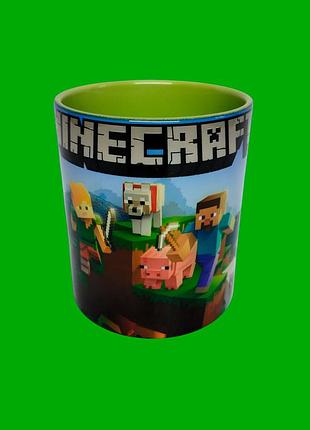 Чашка minecraft (майнкрафт)