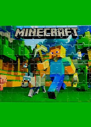Пазл майнкрафт (minecraft) а4 80 елементів