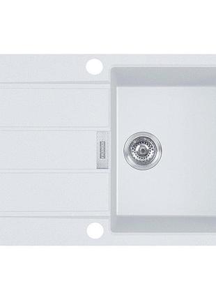Кухонная мойка franke sirius 2.0 s2d 611-78 (143.0621.332) с тектонайта - врезная - оборотная - белый (2 отверстия)