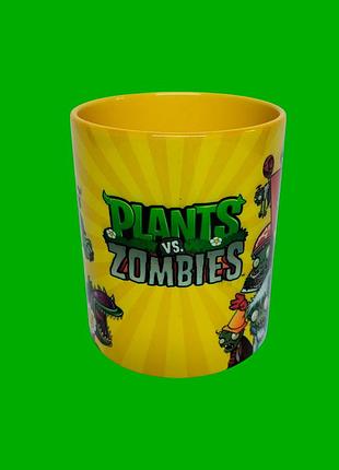 Чашка plants vs zombies (растения против зомби)