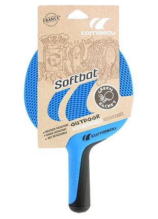 Ракетка для настільного тенісу cornilleau softbat outdoor, блакитна