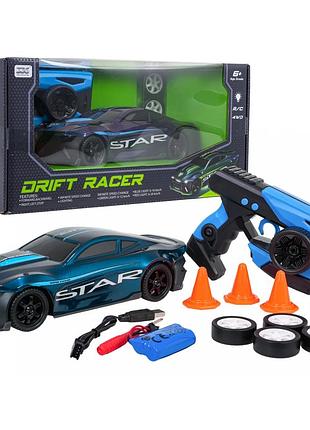 Машинка дитяча ramiz 33638 star на дистанційному керуванні, чорно-синя