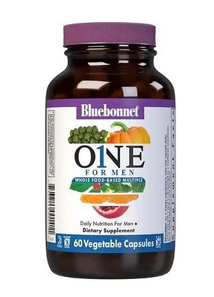 Мужские мультивитамины, men's one, bluebonnet nutrition, 60 вегетарианских капсул