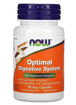 Травні ферменти optimal digestive system now foods 90 капсул — комплекс biocore optimum для шлунково-кишкового тракту