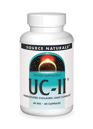Колаген неденатурований тип ii, uc-ii, source naturals, 60 капсул