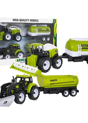 Дитячі машинки ramiz 9972-30b farmer truck, зелено-чорні