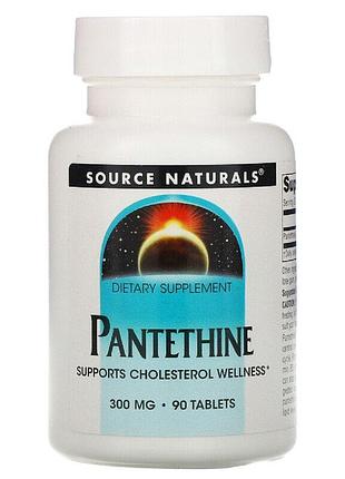 Пантетін, source naturals, pantethine, 300 мг, 90 таблеток