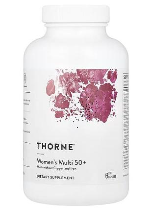 Мультивітаміни для жінок 50+, women's multi 50+, thorne, 180 капсул