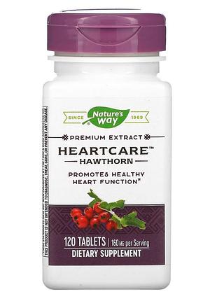 Глід, 80 мг, heartcare, hawthorn, nature's way, 120 таблеток