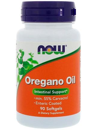 Масло орегано, oregano oil, now foods, 90 гелевих капсул