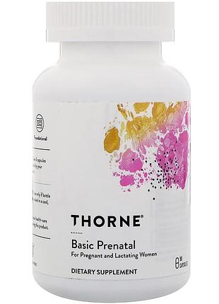 Мультивітаміни для вагітних і жінок, що годують, basic prenatal, thorne, 90 капсул