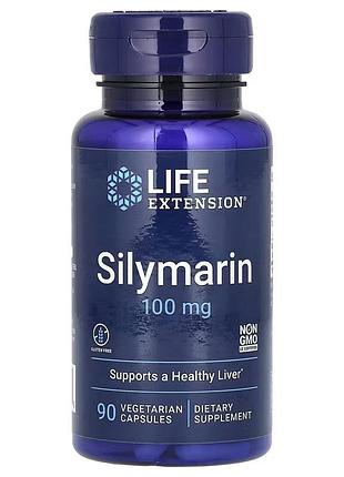 Розторопша силімарин 100 мг silymarin life extension 90 капсул — захист і регенерація печінки