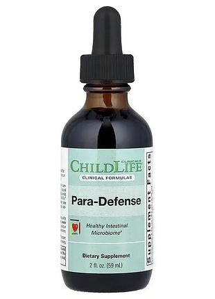 Para-defense для здоровья кишечника, childlife clinicals, 59 мл — натуральный комплекс для микрофлоры и пищеварения детей