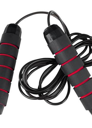 Профессиональная скоростная скакалка insportline jumpstrip с утяжелителями и подшипниками для кроссфита