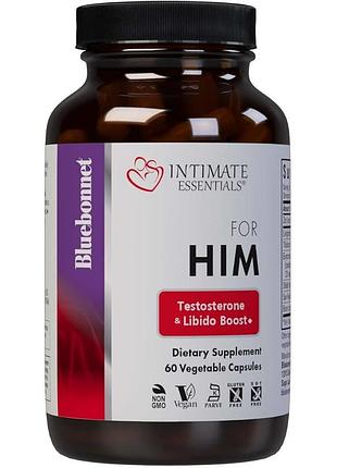 Комплекс для нього, intimate essentials for him, bluebonnet nutrition, 60 капсул — для тестостерону, лібідо й енергії