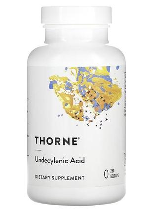 Ундеціленова кислота undecylenic acid, thorne — для здоров'я кишківника та балансу мікрофлори, 250 желатинових капсул