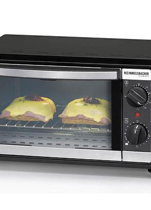 Електрична міні-піч для кухні rommelsbacher bg 950 mini oven, 10 л