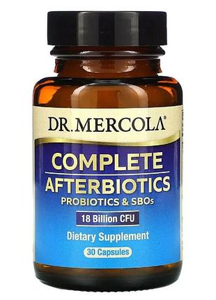Комплексные афтербиотики, 18 млрд кое, complete afterbiotics, dr. mercola, 30 капсул
