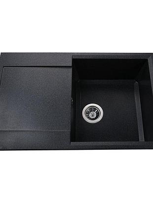 Гранитная мойка globus lux komo графит 790х500мм-а0001