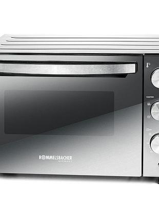 Электропечь с грилем rommelsbacher bgs 1500, 30л
