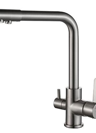 Смеситель для кухни под осмос globus lux lazer gllr-0444-8-ststeel