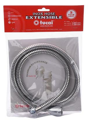 Шланг душевой tucai stainless steel 100-130см (4116)
