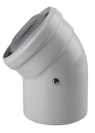 Коліно 45 градусів, d=60/100 mm ce.00.30 c конденсаційне