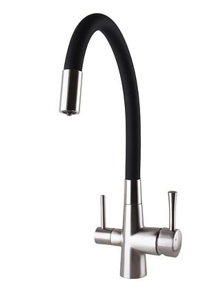 Смеситель для кухни под осмос globus lux lazer gllr-0903-8-ststeel