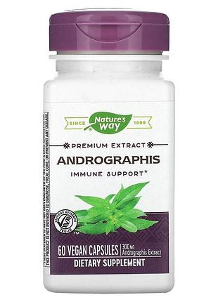 Андрографис стандартизированный, andrographis, nature's way, 60 капсул