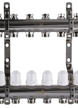 Колектор з регуляторами та кріпленням eco 001с 1″x6