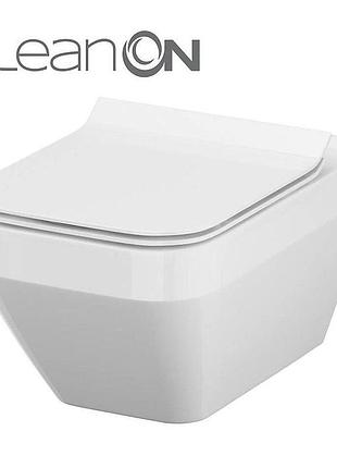 Cet cersanit в217 crea clean on square подвесной с крышкой дюропласт лифт slim pl