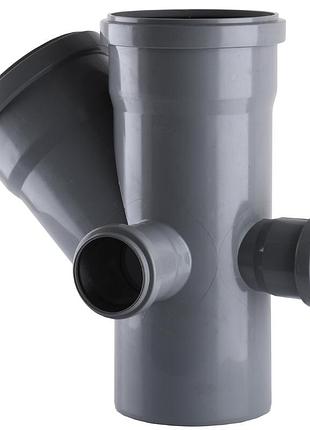 Крестовина vsplast 2пл перех 110х110х45°+2(50х90°) (правый и задний отвод)