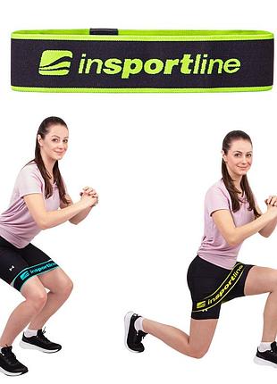Стрічка-еспандер для вправ insportline hiplop s чорно-зелена